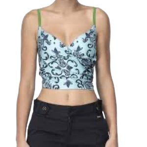 ESCADA Wrap Silk Top in Heather Light